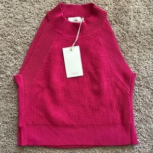 Wilfred Vibrant Pink Knit Halter Top